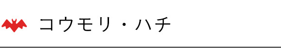コウモリ・ハチ